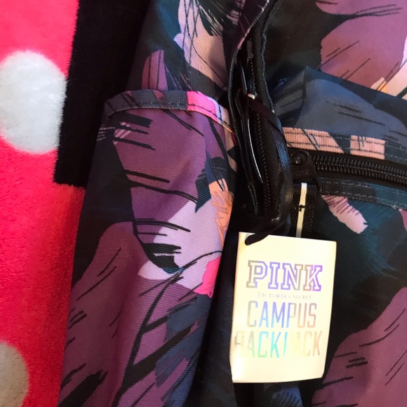 ?VS PINK TROPICAL PURPLE BLUE CAMPUS BACKPACK main image 10